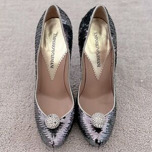Emporio Armani Women’s Sequins heels limited edition🤩🤩🤩🤩🤩